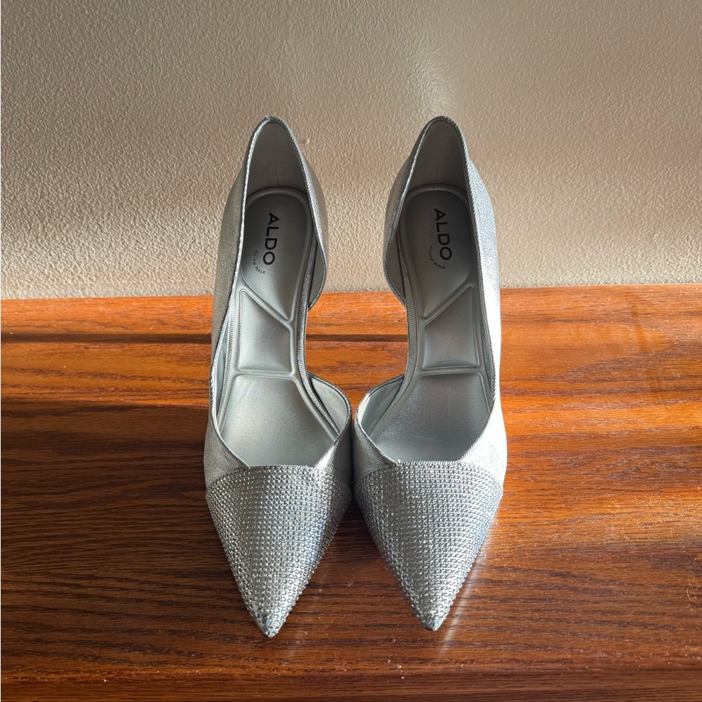 ALDO Silver Women's Heels
